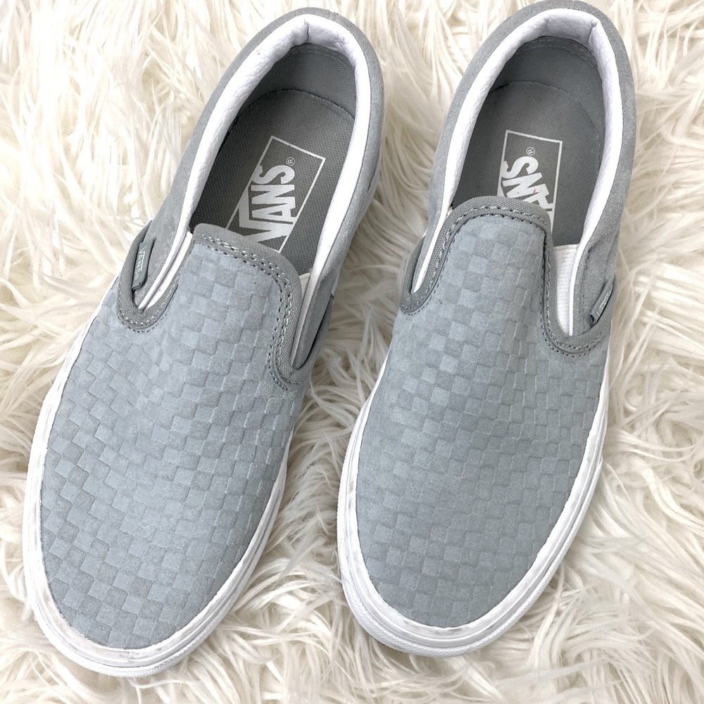 Vans Slip On light blue womens 7 sneakers shoes